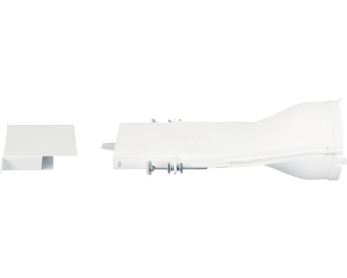 Afvoerkanaal met muurbehuizing voor afzuigkappen