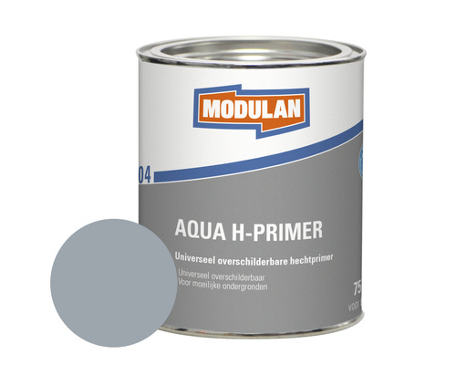 MODULAN 6004 Aqua H-Primer grondverf zilvergrijs RAL 7001 750 ml