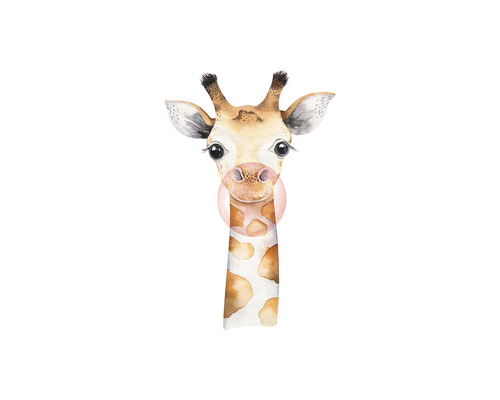 RASCH Fotobehang vlies 253306 Bambino XIX giraffe beige 150x280 cm