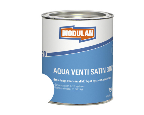 MODULAN 6220 Aqua Venti Satin 3-in-1 zijdeglans lak wit 750 ml