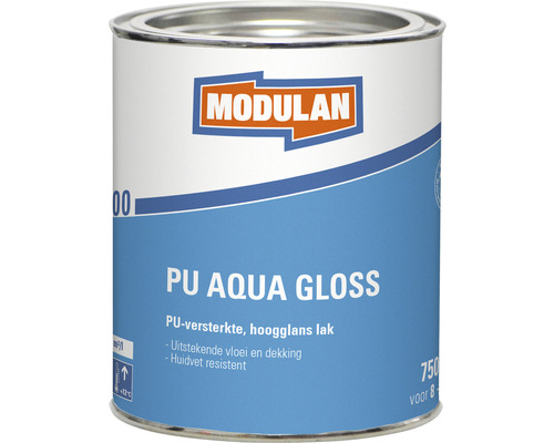 Blik Modulan PU Aqua Gloss lak van 750 ml