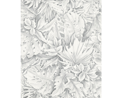 MARBURG Vliesbehang 33308 Botanica bladeren grijs Behang met bladerpatroon