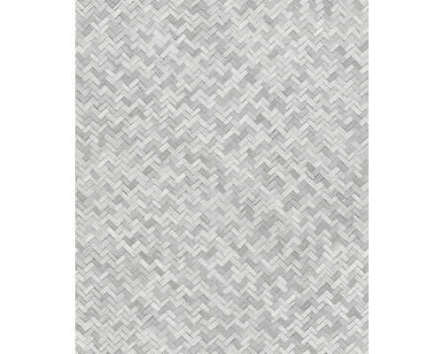MARBURG Vliesbehang 33314 Botanica geometrisch grijs Gevlochten bamboe oppervlak