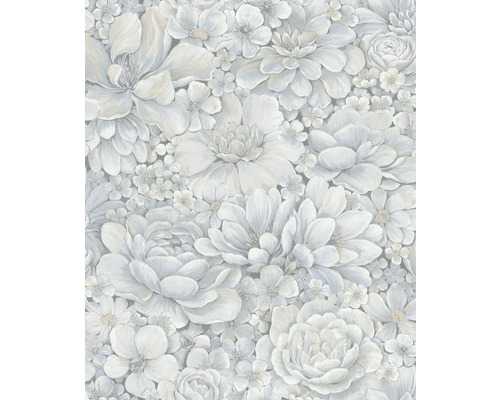 MARBURG Vliesbehang 33953 Botanica bloemen blauw Behang met bloemmotief