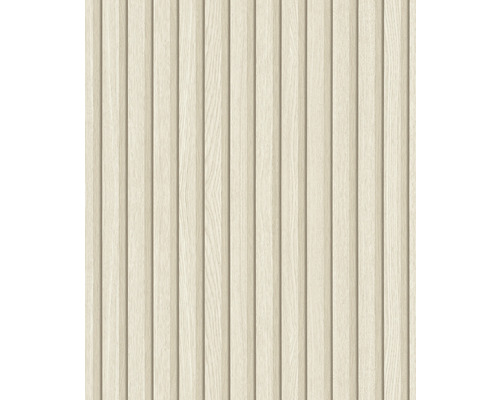 MARBURG Vliesbehang 33957 Botanica strepen wandpaneel beige Houten paneel met verticale latten voor wanddecoratie