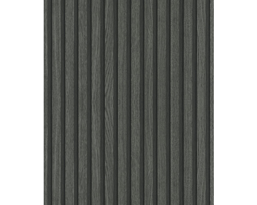 MARBURG Vliesbehang 33961 Botanica strepen wandpaneel zwart Houten panelen met verticale groeven voor wanddecoratie