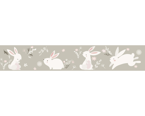 MARBURG Behangrand vlies 45862 Kids Walls konijnen taupe 5 m x 18 cm