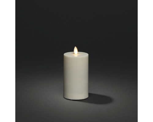 KONSTSMIDE Kerstverlichting LED waskaars geschikt voor buiten warmwit 18 x 7,6 cm Decoratieve ledkaars