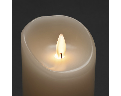 Decoratieve led-kaars van echte was met flikkerende vlam