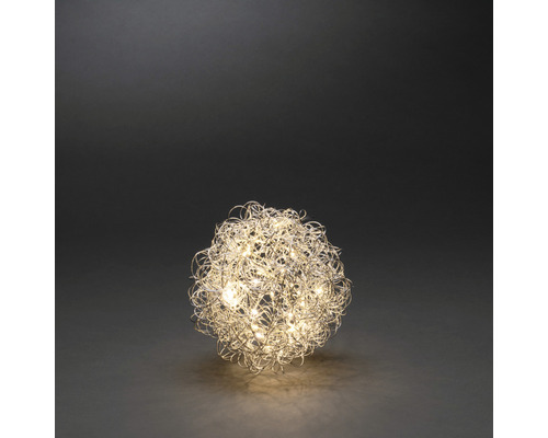 KONSTSMIDE Kerstverlichting LED metaaldraadbal 40 lampjes warmwit Ø 20 cm Decoratieve draadbol lamp met warm wit licht