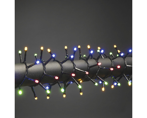 KONSTSMIDE Kerstverlichting LED lichtsnoer 800 lampjes frost gekleurd 17,58 m Lichtsnoer met kleurrijke LEDs op zwarte kabel