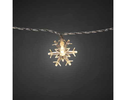 Lichtsnoer met sneeuwvlokken