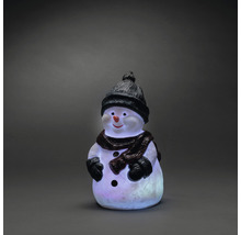 Decoratief figuur sneeuwpop met muts en sjaal