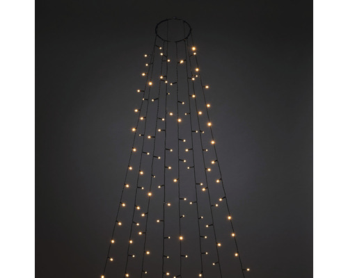 KONSTSMIDE Kerstverlichting LED lichtmantel 240 lampjes extra warmwit 2,4 m Decoratieve LED-lichtketting in kegelvorm voor binnenshuis