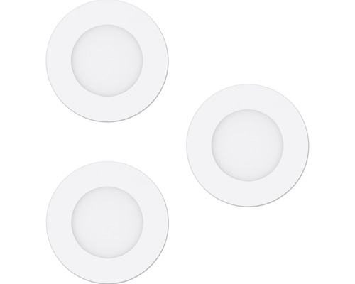Drie ronde led-inbouwspots