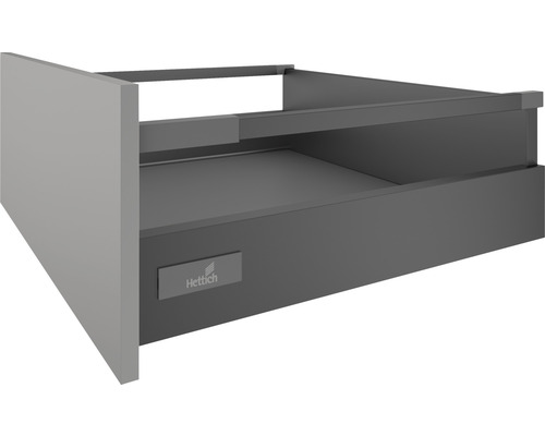 HETTICH Schuifladesysteem InnoTech Atira 470x500x144 mm Push to Open antraciet Lade met Hettich Logo