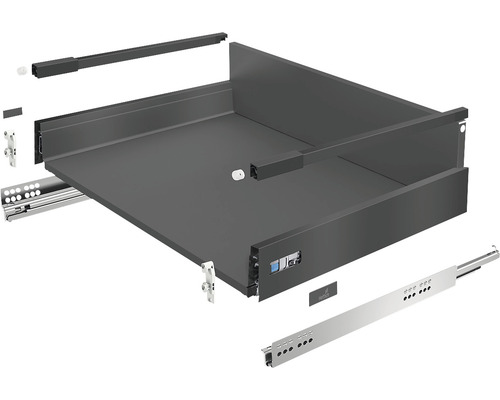 Lade met uittrekrails voor meubelmontage