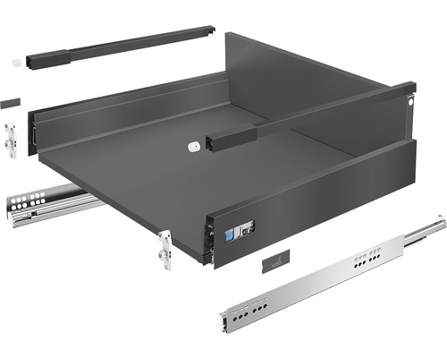Lade met uittrekrails voor meubelmontage