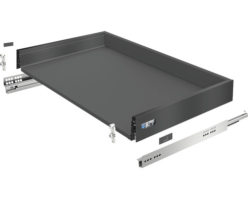 Lade met uittrekrails voor montage