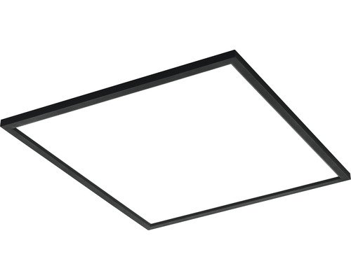 Vierkante LED-plafondlamp met zwart frame