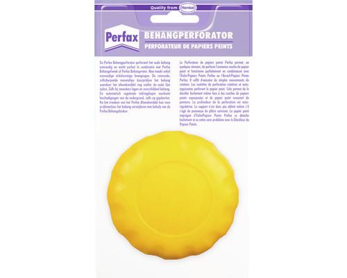 Perfax behangperforator met Henkel Logo