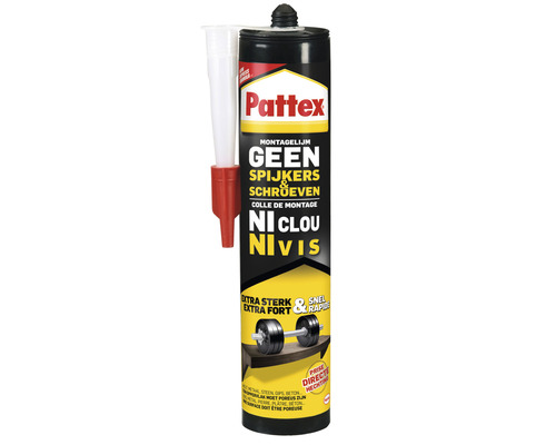 PATTEX Geen spijkers & schroeven montagelijm 400 g Pattex montagelijm zonder spijkers en schroeven