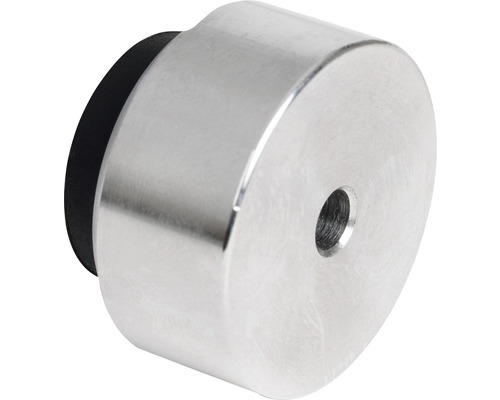 Metalen deurstopper met rubberen buffer