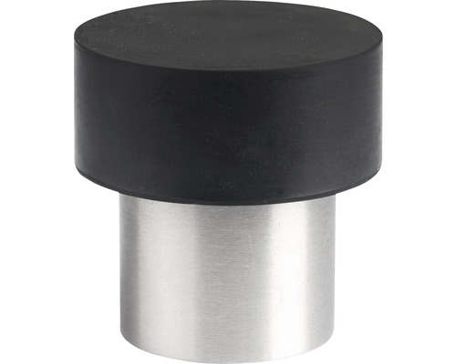 Deurstopper van roestvrij staal en rubber