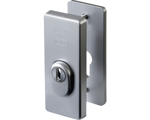 NEMEF Veiligheidsrozet 3442-II AK 120x50 mm anti-kerntrek aluminium F1, 2 stuks NEMEF veiligheidsslot met SKG-keurmerk