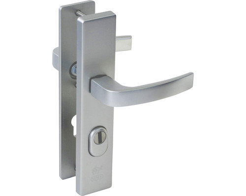 NEMEF Veiligheidsbeslag 3417-II kruk/kruk PC55 anti-kerntrek aluminium F1 Deurklinkstel met slot