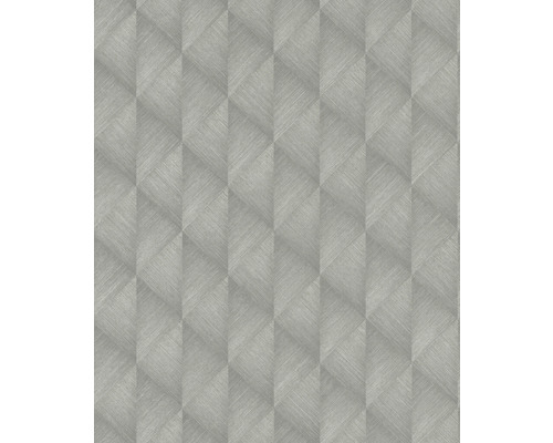 RASCH Vliesbehang 687903 Tropical House geometrisch grijs Behang met geometrisch 3D-effect voor wanddecoratie