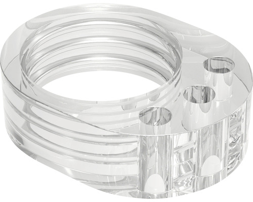 Transparante tandenborstelhouder met drie gaten