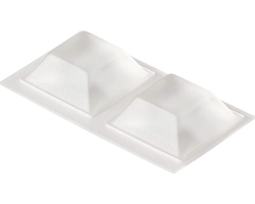 Twee kunststof afdekkingen voor schroefgaten