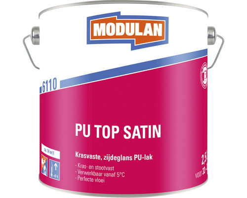 Modulan PU Top Satin lak in een 2,5 liter emmer