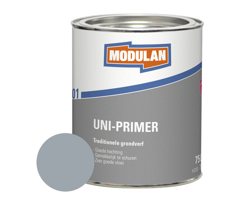 MODULAN 6001 Uni-Primer grondverf zilvergrijs RAL 7001 750 ml