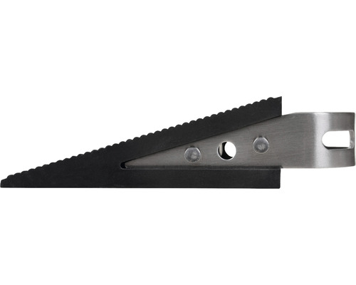 Deurstopper van rubber met metalen element