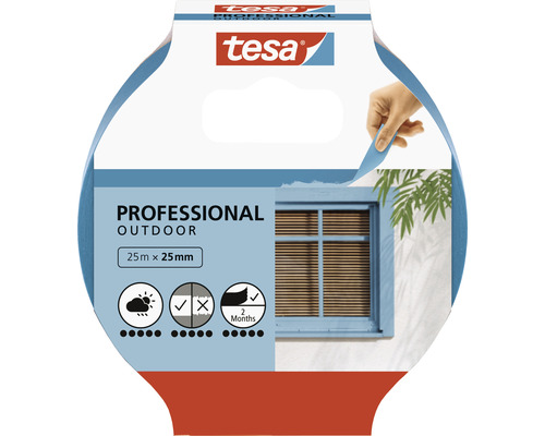 TESA Professional Outdoor schilderstape blauw 25 m x 25 mm Tesa Professional Outdoor afplakband 25 m x 25 mm