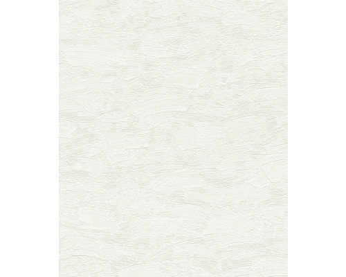 RASCH Vliesbehang 102604 Wallton effen wit Gestructureerd behang met pleisterwerk look