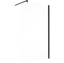 Glazen douchewand met stabilisatiestang