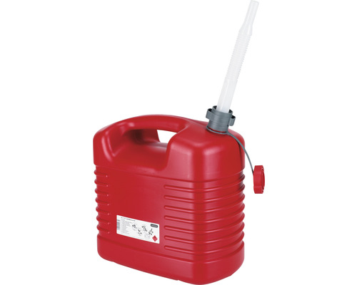 Kunststof brandstof jerrycan met vulpijp