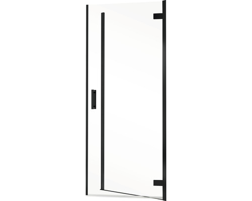 Douchewand met deur van glas en frame