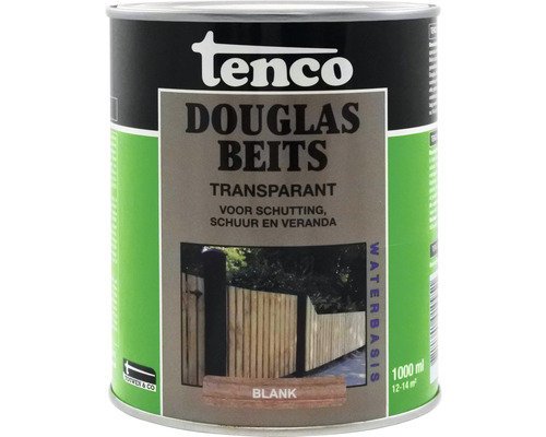 TENCO Douglasbeits transparant blank 1 l Tenco Douglas Beits, transparant, 1000 ml blik, geschikt voor schuttingen, schuren en veranda''s