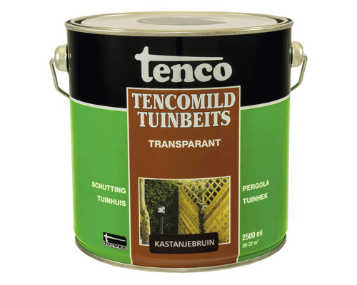 TENCO Tencomild transparant tuinbeits kastanjebruin 2,5 l Tenco TencoMild Tuinbeits transparant, kastanjebruin, 2500 ml