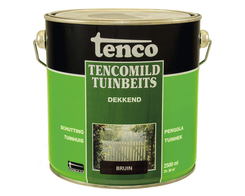 TENCO Tencomild dekkend tuinbeits bruin 2,5 l Tenco Tencomild tuinbeits, bruin, 2500 ml blik