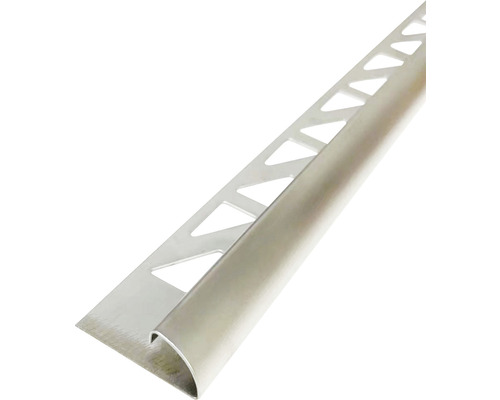 MIRAVA Afsluitprofiel kwartrond RVS 8 mm x 300 cm Tegelafwerkingsprofiel van metaal