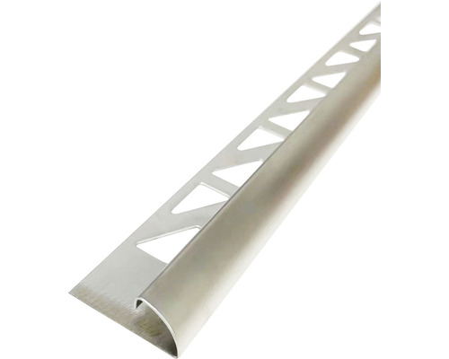 MIRAVA Afsluitprofiel kwartrond RVS 10 mm x 300 cm Tegelafwerkingsprofiel van metaal