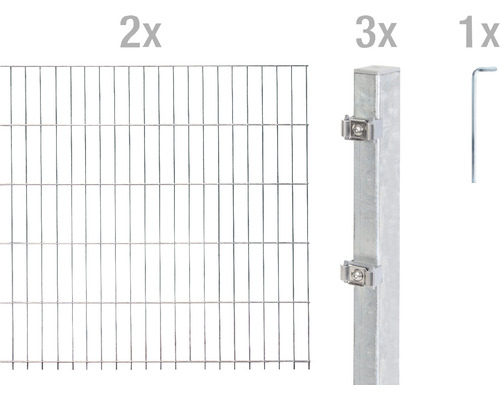 ALBERTS Dubbelstaafmat set 6/5/6 400 x 160 cm thermisch verzinkt