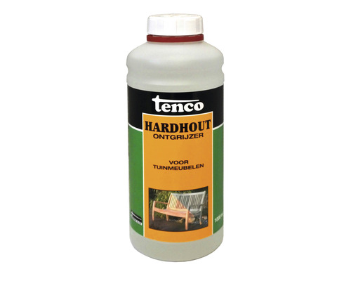 TENCO Hardhout ontgrijzer voor tuinmeubelen 1 l Tenco Hardhout ontgrijzer voor tuinmeubelen in een plastic fles