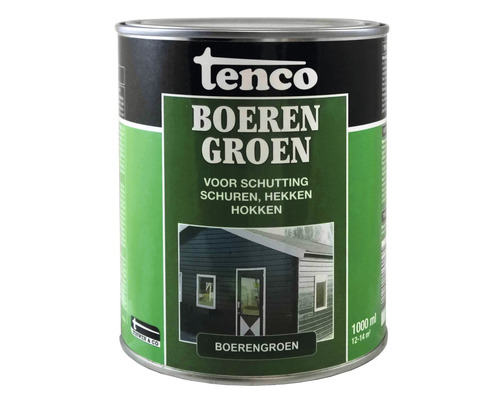 TENCO Boerengroen transparant 1 l Tenco verf boerengroen voor schuttingen, schuren en meer