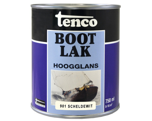 TENCO Bootlak hoogglans 901 Scheldewit 750 ml-0